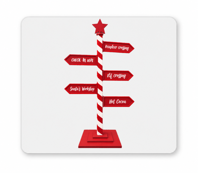 6' Northpole customizable Sign