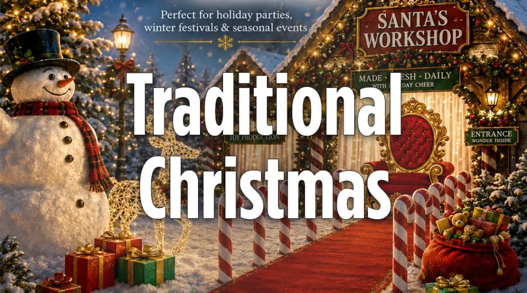 Traditional Christmas Holiday Props