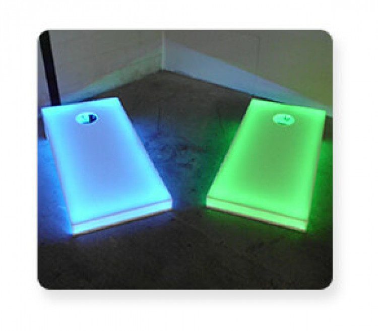 LED Cornhole rental from Custom Events for Sacramento and Bay Area events