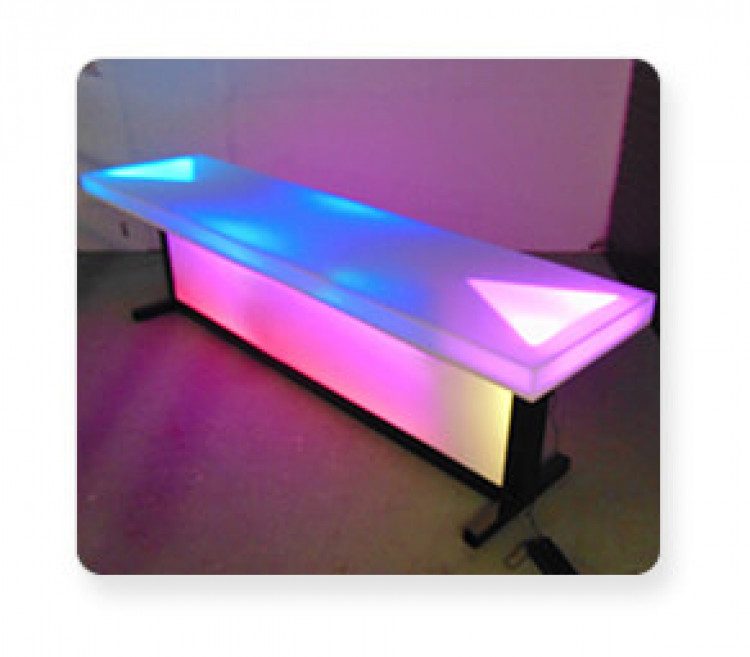 LED Beer Pong Table rental from Custom Events for Sacramento and Bay Area events