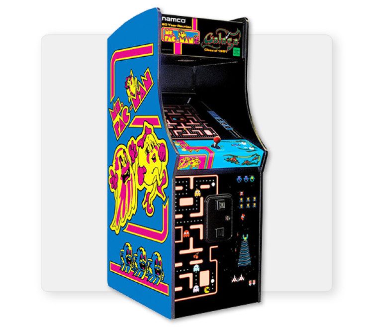 Ms. Pac-Man Arcade rental from Custom Events for Sacramento and Bay Area events