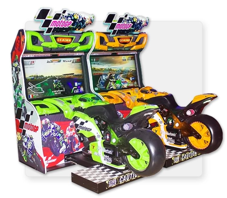 Moto GP Arcade rental from Custom Events for Sacramento and Bay Area events