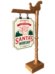 Isolated20Santas20Workshop20Wooden20Sign 1792613897 Santa Stop Here Sign 5' tall