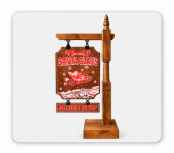 Here Comes Santa Sign 5' tall