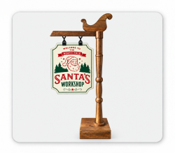 Santa Stop Here Sign 5' tall