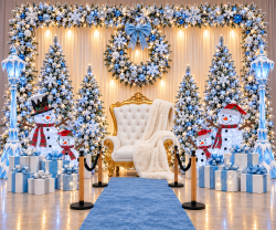Winter Wonderland Santa Scene